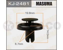 Клипса автомобильная MASUMA KJ-2481 (90467-07215)