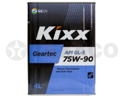 Масло трансмиссионное Kixx Geartec 75W-90 GL-5 (4л)