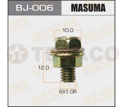 Болт с гайкой MASUMA M6х12x1.0 (6шт)