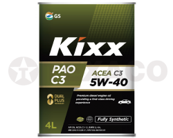 Масло моторное KIXX PAO 5W-40 SN/CF/C3 (4л) синтетическое