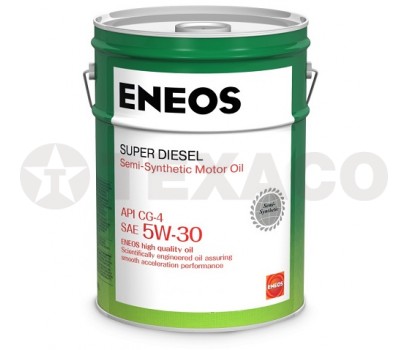 Масло моторное Eneos Super Diesel 5W-30 CG-4 (20л) п/синтетика
