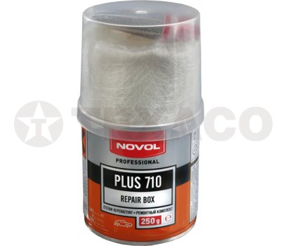 Ремкомплект NOVOL PLUS 710 для заделки пробоин (0.25кг)