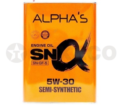 Масло моторное ALPHA'S SEMI-SINTHETIC 5W-30 SP/GF-6A (4л)