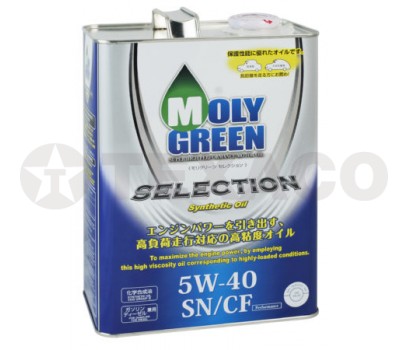 Масло моторное MOLY GREEN SELECTION 5W-40 SN/CF (4л)