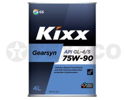 Масло трансмиссионное Kixx Gearsyn 75W-90 GL-4/GL-5 (4л)