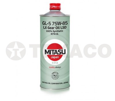 Масло трансмиссионное MITASU LX GEAR OIL 75W-85 GL-5 LSD (1л)