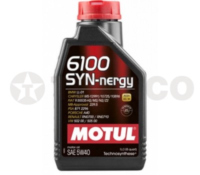 Масло моторное MOTUL 6100 Synergie 5W-40 (1л)