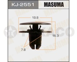 Клипса автомобильная MASUMA KJ-2551 (91501-TR0-003)