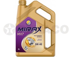 Масло моторное MIRAX MX7 5W-40 SL/CF A3/B4 (4л) синтетика