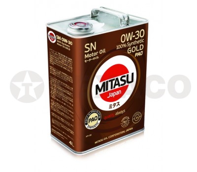 Масло моторное MITASU GOLD 0W-30 SN/GF-5 (4л)
