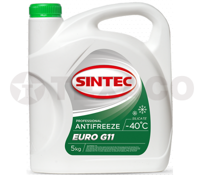 Антифриз SINTEC EURO G11 -40 зеленый (5кг)