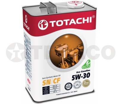 Масло моторное TOTACHI Eco Gasoline 5W-30 SN/CF (4л) полусинтетика