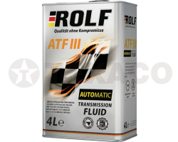 Масло для автоматических трансмиссий ROLF ATF III (4л)