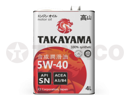Масло моторное TAKAYAMA 5W-40 A3/B4 SN (4л)