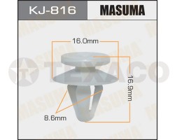 Клипса автомобильная MASUMA KJ-816