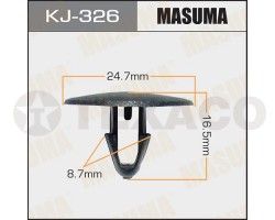 Клипса автомобильная MASUMA KJ-326