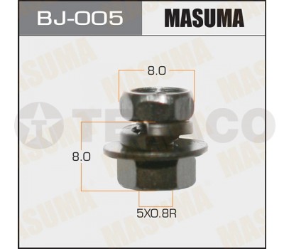 Болт с гайкой MASUMA M5х8x0.8 (12шт)
