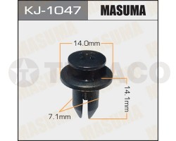 Клипса автомобильная MASUMA KJ-1047