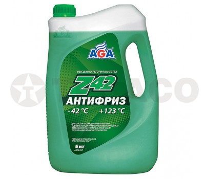 Антифриз AGA зеленый -42С AGA-Z42 (5л)