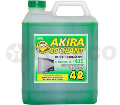 Антифриз AKIRA COOLANT -40 зеленый (4л)
