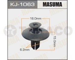 Клипса автомобильная MASUMA KJ-1063