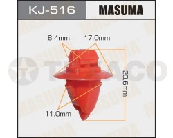 Клипса автомобильная MASUMA KJ-516