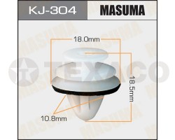 Клипса автомобильная MASUMA KJ-304