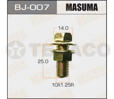 Болт с гайкой MASUMA M10х25x1.25 (2шт)