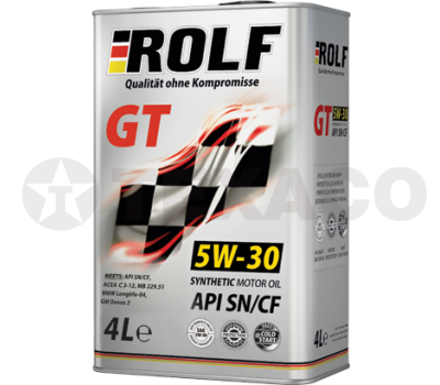 Масло моторное ROLF GT 5W-30 SN/CF (4л) синт
