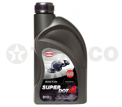 Тормозная жидкость SINTEC SUPER DOT-4 (910гр)