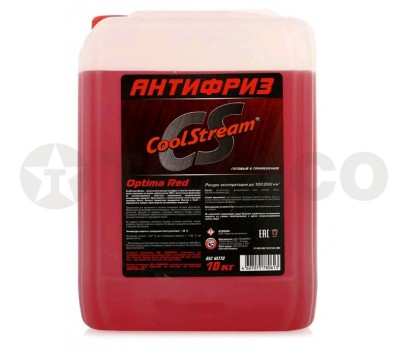 Антифриз COOL STREAM OPTIMA CARBOXYLATE красный (10кг)