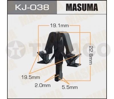Клипса автомобильная MASUMA KJ-038