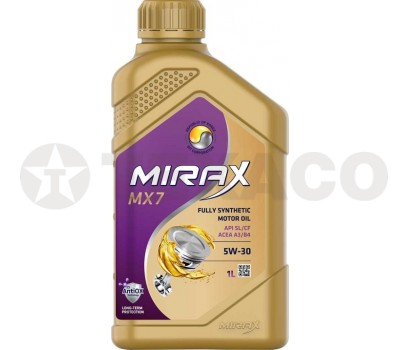 Масло моторное MIRAX MX7 5W-30 SL/CF A3/B4 (1л) синтетика