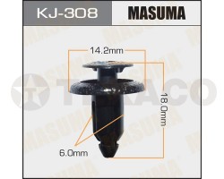 Клипса автомобильная MASUMA KJ-308