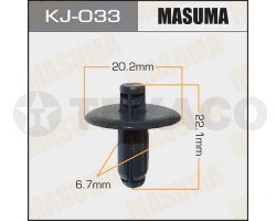 Клипса автомобильная MASUMA KJ-033