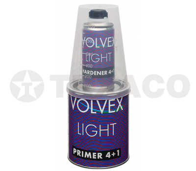 Акриловый грунт VOLVEX  LIGHT 2K 4+1 (0.8л)+отвердитель (0,2л) серый