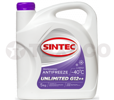 Антифриз SINTEC UNLIMITED G12++ -40 розовый (5кг)