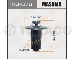 Клипса автомобильная MASUMA KJ-676