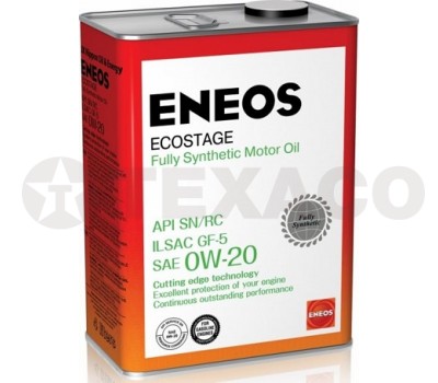 Масло моторное Eneos Ecostage 0W-20 SN (4л) синтетика