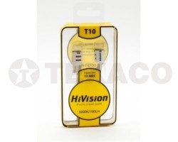 Автолампа светодиодная HiVision T10 6000K 3W 200 люмен (2шт)