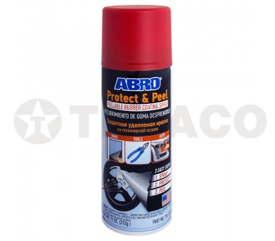 Краска ABRO защитная удаляемая на полимерной основе красная (312г) PR-555-RED