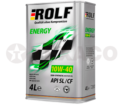 Масло моторное ROLF Energy 10W-40 SL/CF (4л) п/синт
