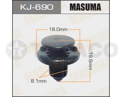 Клипса автомобильная MASUMA KJ-690