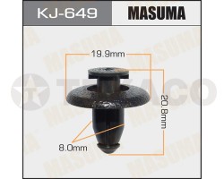 Клипса автомобильная MASUMA KJ-649