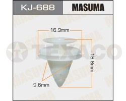 Клипса автомобильная MASUMA KJ-688