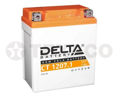 Аккумулятор для мотоциклов Delta CT 1207.1 7А/ч (AGM)