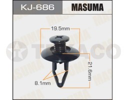 Клипса автомобильная MASUMA KJ-686