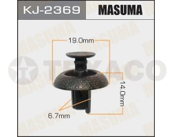 Клипса автомобильная MASUMA KJ-2369