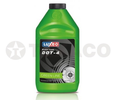 Тормозная жидкость LUXE ДОТ-4 (455г) зеленая банка