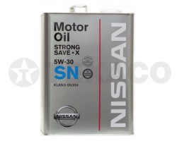 Масло моторное NISSAN STRONG SAVE X SN 5W-30 (4л)